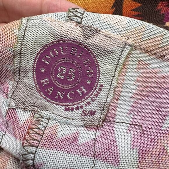 Double D Ranch Size S/M Chicora Poncho Southwest Fringe Western Cowgirl Aztec - Picture 4 of 12